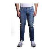 Blauwe Katoen Elastaan Jeans 441P510 Model Cycle , Blue , Heren