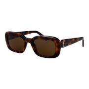 Stijlvolle zonnebril SL M130 Saint Laurent , Brown , Dames