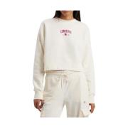 Crew Neck Sweatshirt Converse , White , Dames