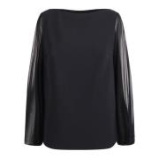 Zwarte Shanti Illusion Blouse Chiara Boni , Black , Dames