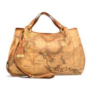 Klassieke Geo Print Handtas met Verstelbare Band Alviero Martini 1a Cl...