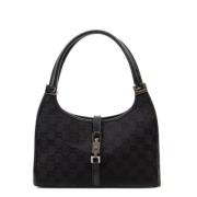 Pre-owned Canvas shoulder-bags Gucci Vintage , Black , Dames