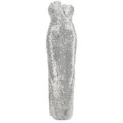 Iridescent Sequin Mesh Long Dress Christopher Esber , White , Dames