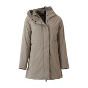 Beige Technische Parka met Thermische Isolatie People of Shibuya , Bei...