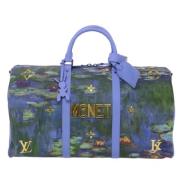 Pre-owned Leather handbags Louis Vuitton Vintage , Blue , Dames