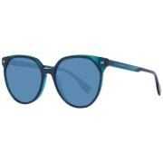 Blauwe Dames Zonnebril Ronde Frame Ana Hickmann , Blue , Dames