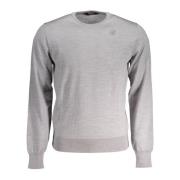 Heren Grijs Langarmshirt K-Way , Gray , Heren