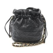 Pre-owned Leather crossbody-bags Chanel Vintage , Black , Dames