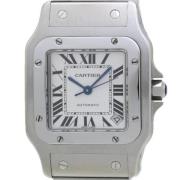 Pre-owned Metal watches Cartier Vintage , Gray , Dames