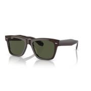 Bruine Rechthoekige Zonnebril G-15 Lens Oliver Peoples , Brown , Heren