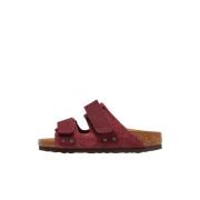 Suede Anatomische Sandalen met Verstelbare Banden Birkenstock , Purple...