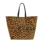 Dierenprint shopper tas Stella McCartney , Brown , Dames