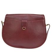 Pre-owned Leather shoulder-bags Cartier Vintage , Red , Dames