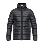 Pufferjas Geweven Kamers Nylon Dons-Tc Stone Island , Black , Heren