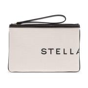 Handtas met bedrukt logo Stella McCartney , Beige , Dames