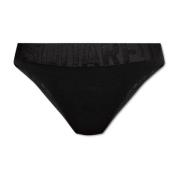 Slips met logo Dsquared2 , Black , Dames