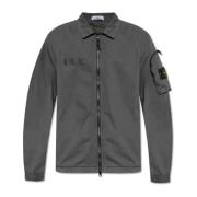 Jas met logo Stone Island , Gray , Heren