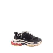 Pre-owned Leather sneakers Balenciaga Vintage , Black , Heren