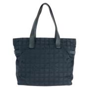 Pre-owned Canvas totes Chanel Vintage , Black , Dames