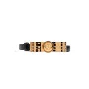 Leren riem Versace , Black , Dames