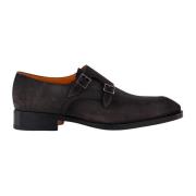 Dubbele Monk Strap Schoenen Santoni , Brown , Heren