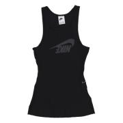 Rib Tanktop voor Dames Sportkleding Nike , Black , Dames