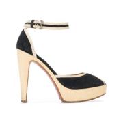 Pre-owned Canvas heels Alaïa Pre-owned , Black , Dames