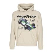 Goodyear Samenwerking Hoodie Natuurlijke Katoenmix HUF , Beige , Heren