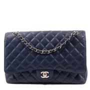 Pre-owned Fabric shoulder-bags Chanel Vintage , Blue , Dames