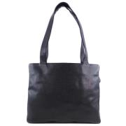 Pre-owned Leather totes Chanel Vintage , Black , Dames