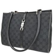 Pre-owned Canvas totes Gucci Vintage , Black , Dames