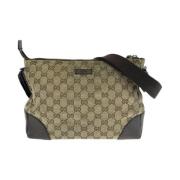 Pre-owned Canvas crossbody-bags Gucci Vintage , Brown , Dames