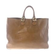 Pre-owned Leather totes Fendi Vintage , Brown , Dames