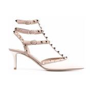 Witte Kooi Stiletto Hak Schoenen Valentino Garavani , White , Dames