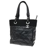 Pre-owned Leather chanel-bags Chanel Vintage , Black , Dames