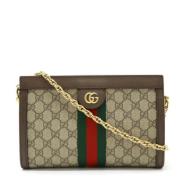 Pre-owned Leather gucci-bags Gucci Vintage , Beige , Dames