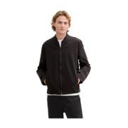 Tech Bomber Jacket in zwart Tom Tailor , Black , Heren