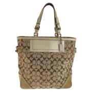 Pre-owned Canvas totes Coach Pre-owned , Beige , Dames