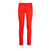 Effen Skinny Broek Fracomina , Orange , Dames