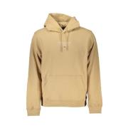 Beige hoodie met centrale zak Tommy Hilfiger , Beige , Heren