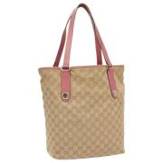 Pre-owned Canvas gucci-bags Gucci Vintage , Beige , Dames