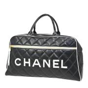 Pre-owned Leather chanel-bags Chanel Vintage , Black , Dames