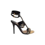 Pre-owned Leather sandals Tom Ford Pre-owned , Black , Dames