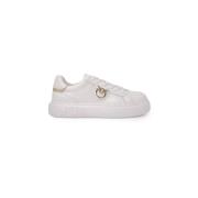 Witte Leren Sneakers Lente/Zomer Collectie Pinko , White , Dames