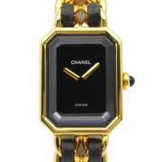 Pre-owned Metal watches Chanel Vintage , Black , Dames