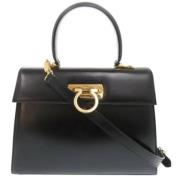 Pre-owned Leather handbags Salvatore Ferragamo Pre-owned , Black , Dam...