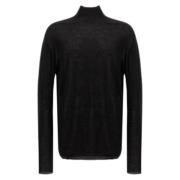 Oversized Turtle Neck Sweater Rick Owens , Black , Heren