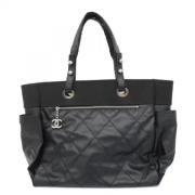 Pre-owned Canvas chanel-bags Chanel Vintage , Black , Dames