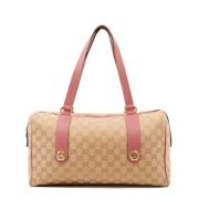 Pre-owned Canvas shoulder-bags Gucci Vintage , Pink , Dames