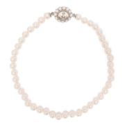 Grote parelketting in platina Vivienne Westwood , Gray , Dames